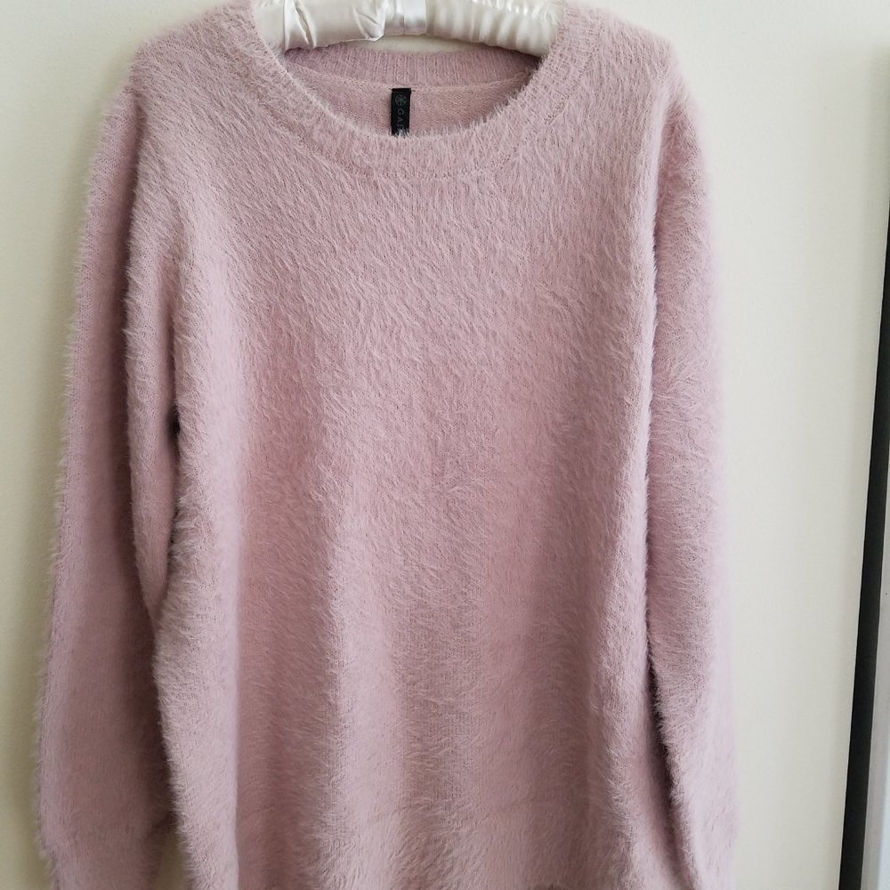 GAIAM Super Soft Dusty Pink Eyelash Sweater XL